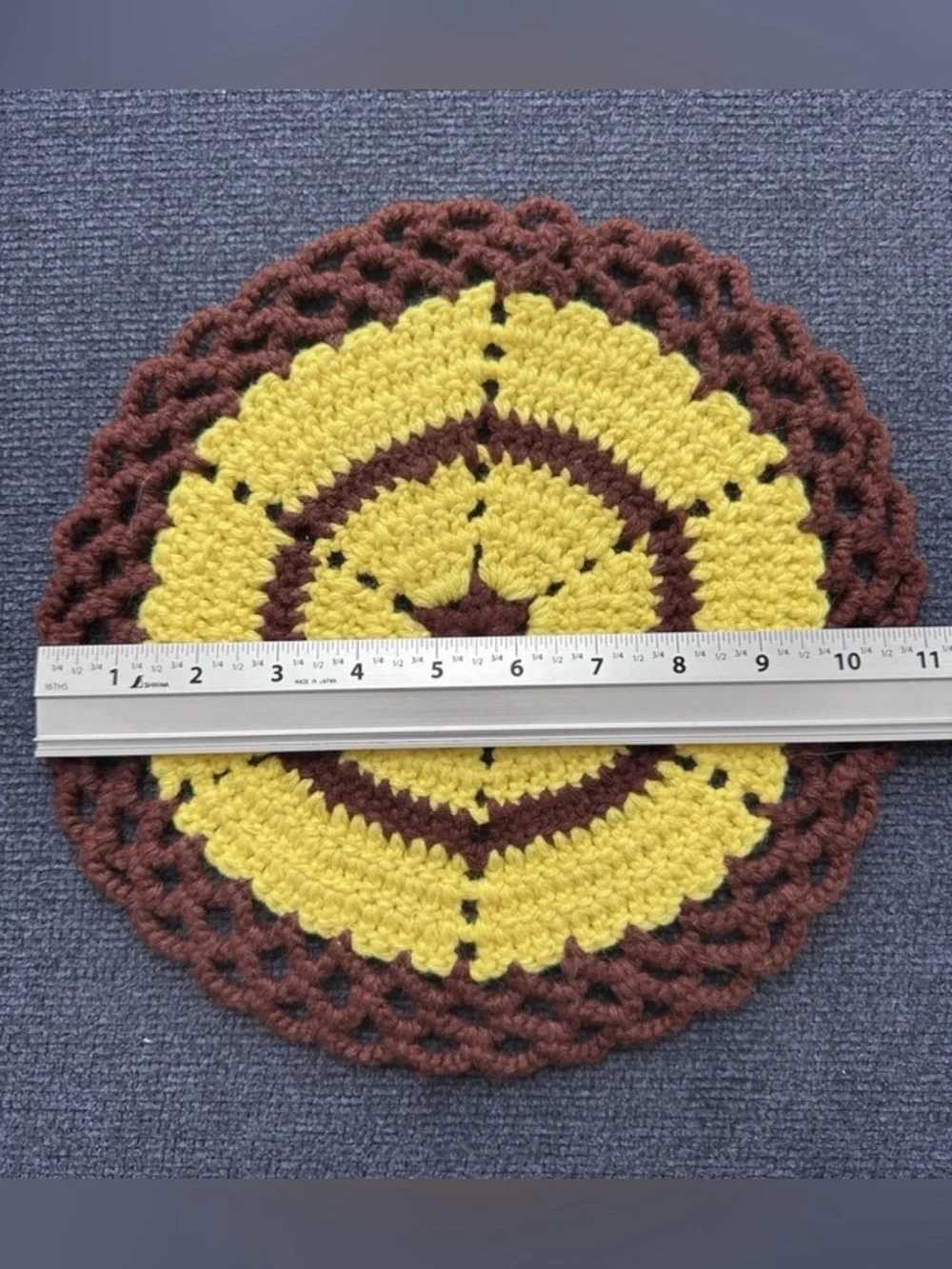 Groovy Pair Retro Hot Pad Holders / Accent Pieces - Handmade